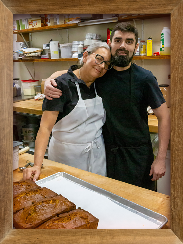 Harry, Lisa and Zach Blair- owners of The Sunflower Bakery and Cafe